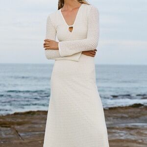 Zara White Maxi Dress